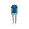 Coach Ss23 Logo Print Crew Neck Short Sleeve T-Shirt Men Tops Blue C9693-QW8