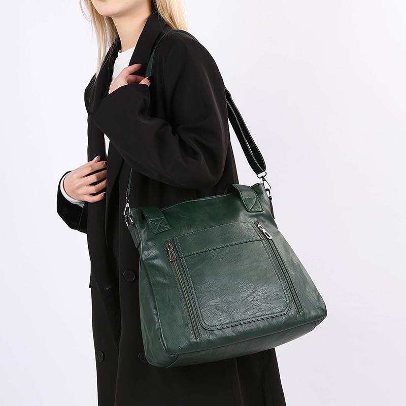 Genuine Women Luxury Handbag Branded Designer Soft Leather Large Capacity Shoulder Crossbody Bags for Female Elegant Tote Sac