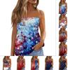 Summer Tube Tops For Women,Cute Sexy Off Shoulder Print Sleeveless T-Shirt