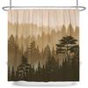 Misty Forest Shower Curtain for Bathroom Nature Mountain Tree Fog Woodland Waterproof Fabric Bathtub Shower Curtain Home Decor