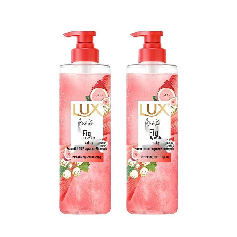 Lux Essential Oil Fragrance Shampoo, Fig & Lily Scent (2-Pack)