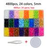 24  72 Colors 5mm Hama Beads Iron Beads Diy Puzzles 2.6mm Education Beads 100% Quality Guarantee Perler Fuse Beads Diy Toy