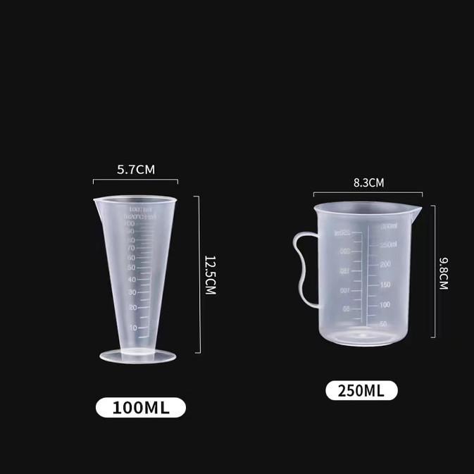Graduated Measuring Cup Set - 1000ml & 5000ml Cylinders for Milk Tea Shop Equipment