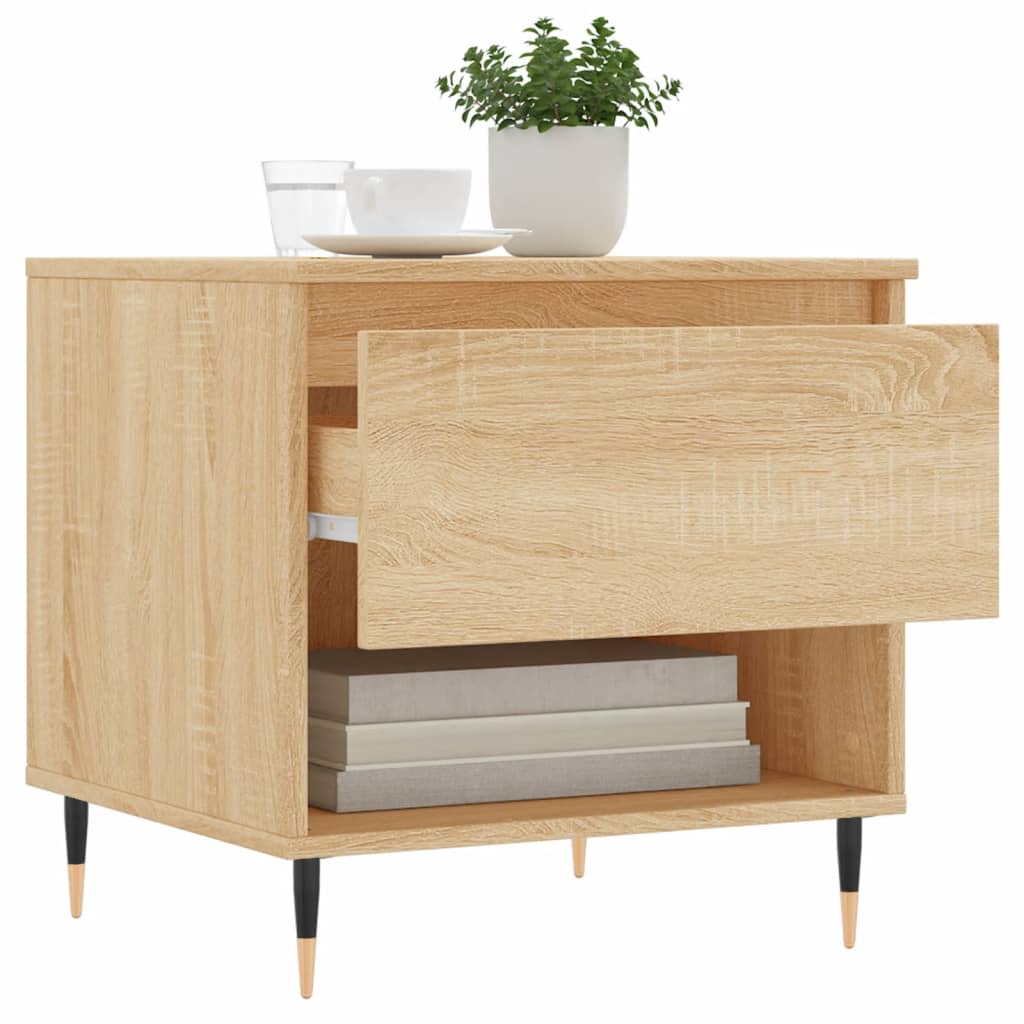  Coffee Tables, 2 Pcs, Sonoma Oak, 50x46x50 Cm