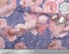 Soimoi Japan Crepe Satin Fabric Peony Watercolor Printed Craft Fabric by the metre 42 Inch