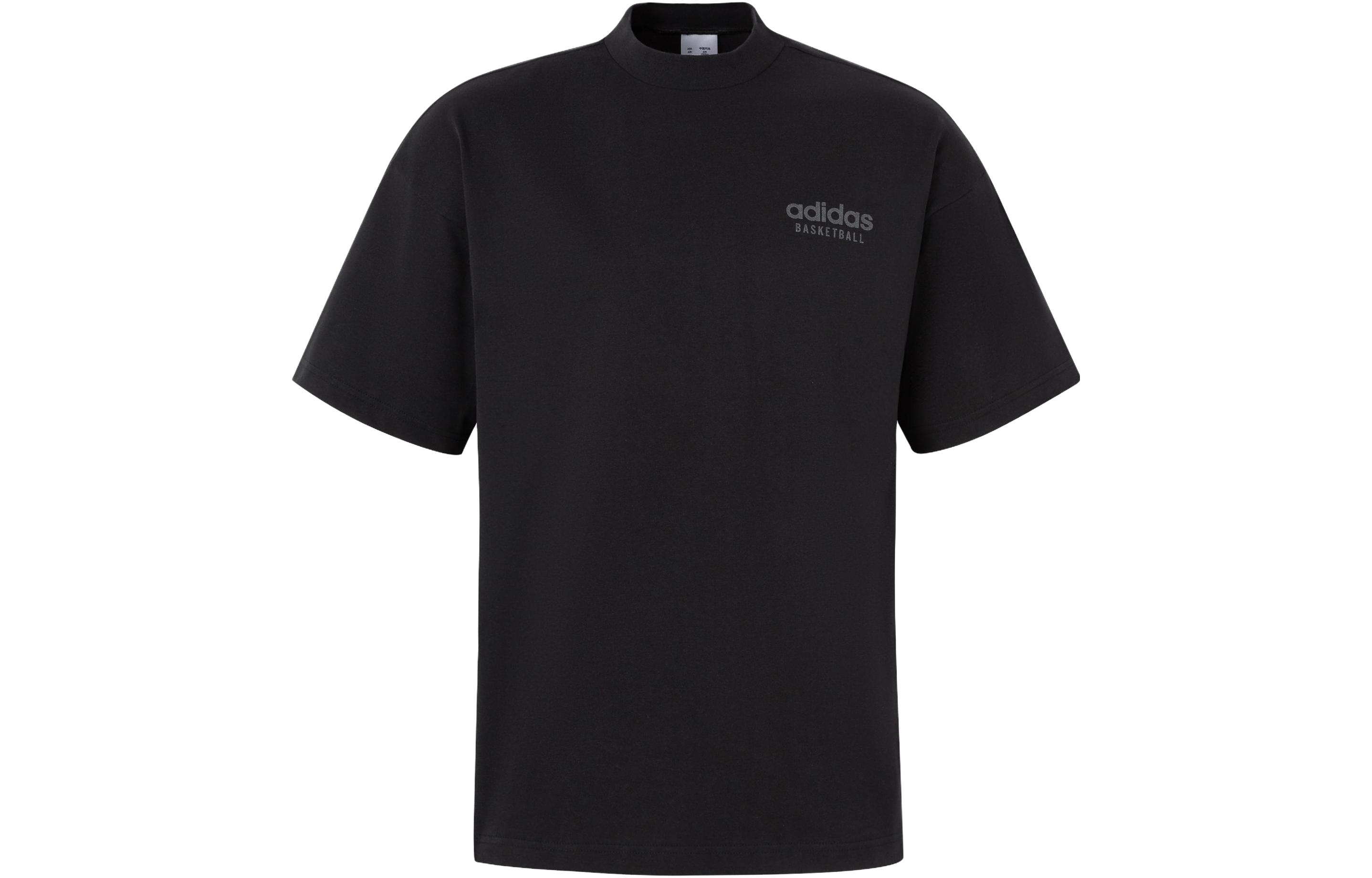 

Adidas T Shirts Men s Black Crew Neck Moderate Straight Fit IK0091 M