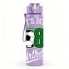 1PC Number Eight Soccer Birthday Mark 750ml Color Plastic Water Bottle Leakproof Flip Straw Lid For Sports Office Home Use