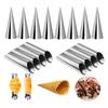 Convenient Croissants Making Mold Essential Cannoli Form Tube Cream Horn Moulds Kitchen Utensils for Cooking Lover