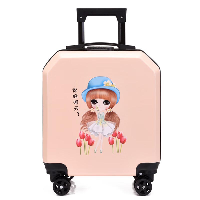 Nafuandu Kids  Frosted Spinner Carry-on Suitcase