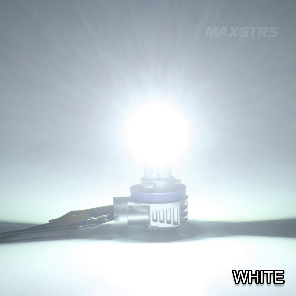 

MAXGTRS 2X H11 H9 H8 LED Fog Lamp Canbus No Error H10 9005 9006 H16JP HB3 HB4 Bulb 6500K 3000K Daytime Running Light H8/H11/H16JP белый