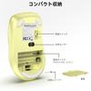 QAF Wireless Ergonomic 1400DPI Optical USB Receiver 5 Compatible with Red and Lemon Yellow 2.4GHz Mouse, Design, Long-Term Use, High-Precision