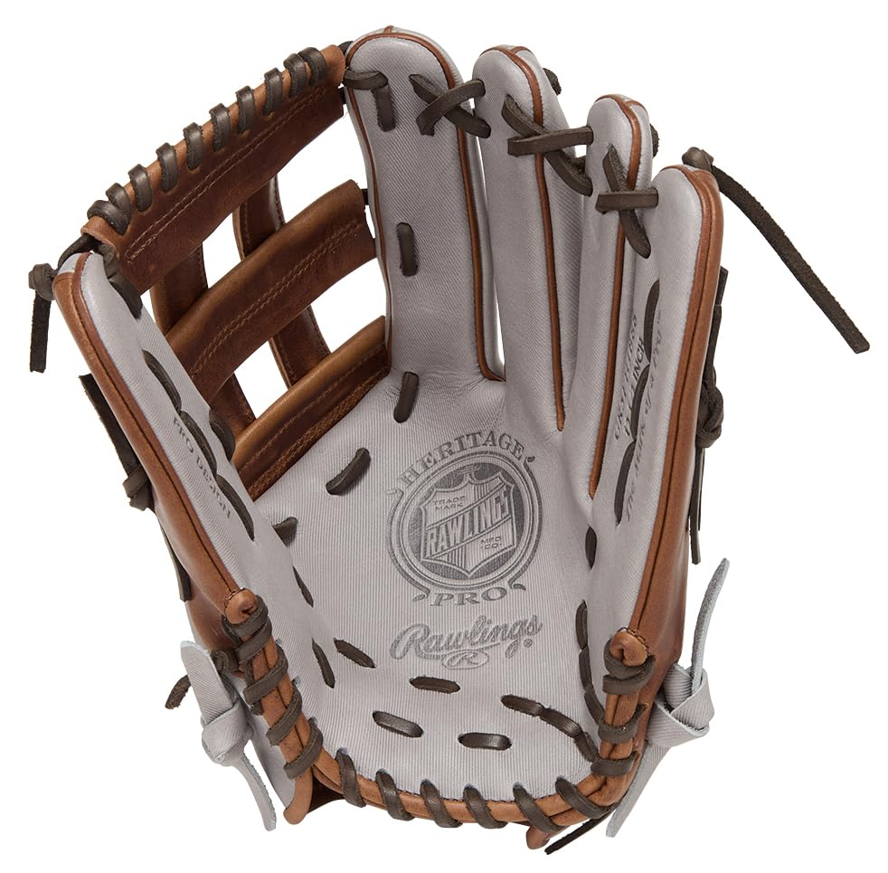 Rawlings PRO EXCEL GR5FHJB88 Baseball Throw HOH® –Jeans- Glove, Softball, Outfielder's, Gray, 12.5 inches, Right-Handed