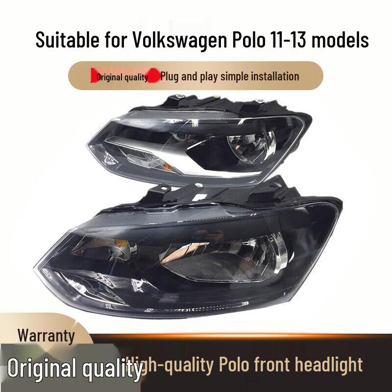 

Volkswagen Polo 11-13 Headlight Assembly for Front High/Low Beam Premium 11 Left Driver Side
