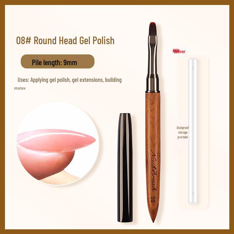 Sandalwood Cardamom Manicure Brush Set with Gel Polish and Gradient Liner Pens