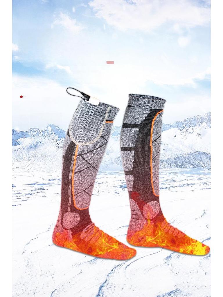 Adjustable Temperature Heated Socks with 3.7V Lithium Battery for Men and Women