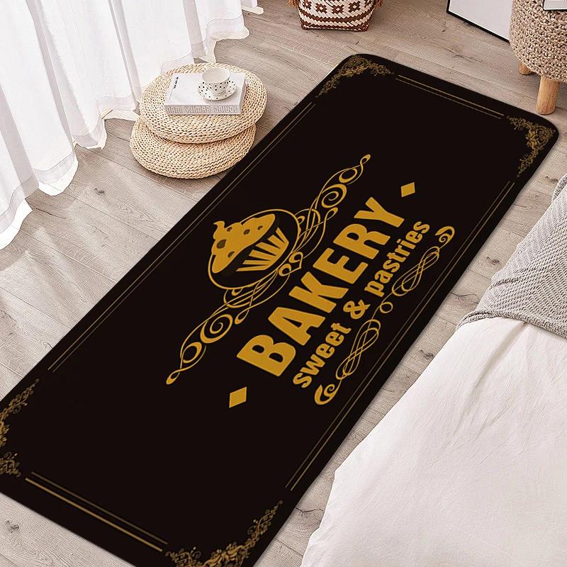 Teppich für Schlafzimmer Bäckerei Schlafraum Lustige Fußmatte Eingangstür Fußmatte Rutschfest Raum Boden Teppiche Moderne Heimdekoration