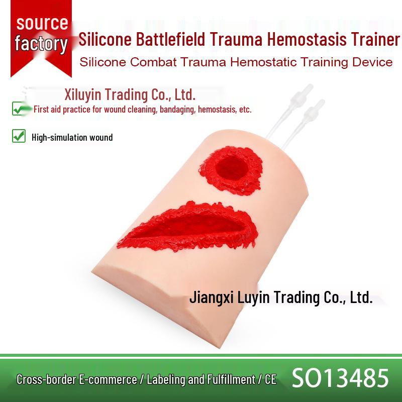 Bullet Wound Suture Practice Model: Hemostasis Training Module for Medical Teaching Suture Pad