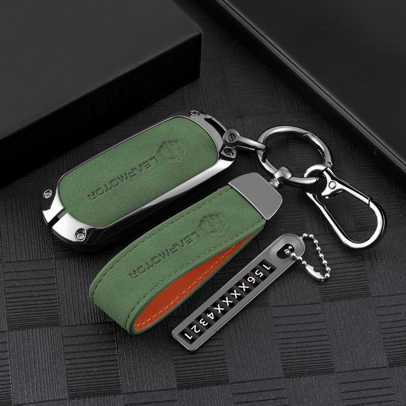 2023 Applicable Key Case for Leapmotor C11 Model 23/525 Version with C01 Shell T03 Men's Car Simple Rope Buckle