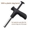 Stainless Steel Coconut Opener with T-Shaped Handle Universal Coconut Opener Tool for Young Mature Coconuts Rust-Proof Essential Kitchen Tool for