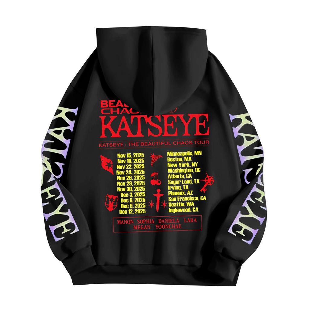 Unisex Fashion Lightweight Long Sleeve Pullover With Pockets Printed Hoodie