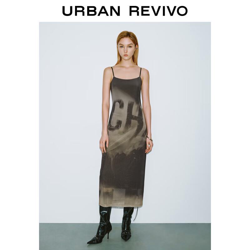 

Женское облегающее платье-майка с ретро-принтом UR M