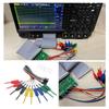 TVETE Tester Leads Mini Grabber Test IC Clips 10 Female Copper Wire Flat Convenient Electronic Test Test Leads with Wire Test Hooks Colorful for Logic