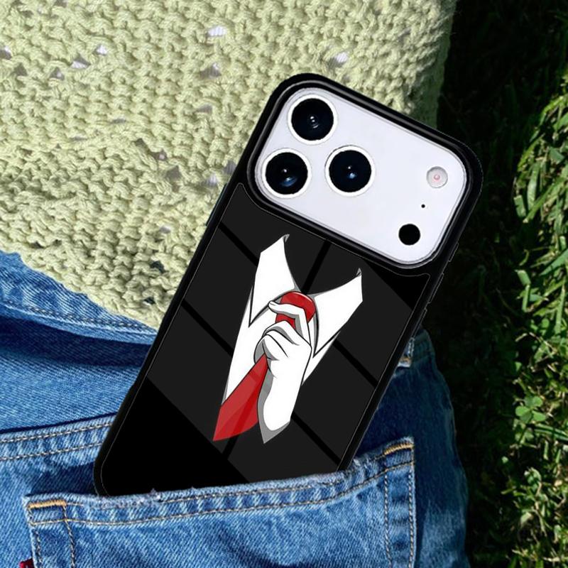 Man Suit Shirt Tie mobile phone case Compatible with IPhone 17 16 15 14 13 12 11Pro Max 17 Air cover