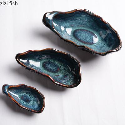 Creative Sashimi ledový talíř ústřice keramický talíř Zbytková dekorace stolu Hotelová služba Nádobí Kuchyňské potřeby