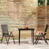 VidaXL 3-Piece Garden Dining Set Outdoor Dining Furniture Table and Dining Chairs Patio Furniture 3099119
