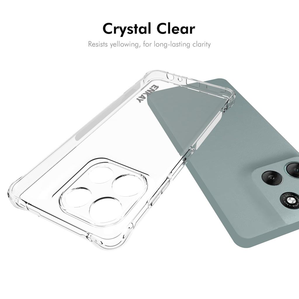 For Motorola Moto G56 5G Clear Phone Case ENKAY HAT PRINCE Shockproof Anti-slip TPU Cover
