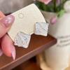 Super flash light luxury irregular crystal earrings, new exquisite versatile stud earrings, great-looking high-end earrings for women