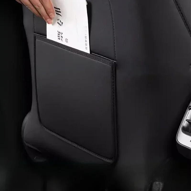 1 buc scaun spate Anti Kick Pad pentru Tesla Model3 Highland 2025 ModelY 2017-2025 copil picioare Kick Mat scaun acoperire impermeabil protecție