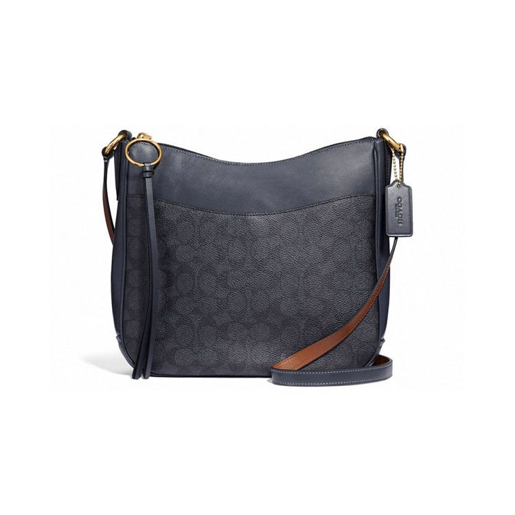 

Coach Classic Monogram Canvas Leather Crossbody Bag Large Women bags Black 38579-GDO3N Basic Set (Bag+Dust Bag)