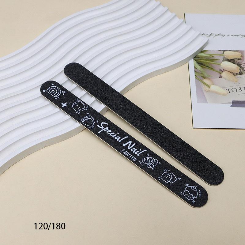 1Pcs Black Nail Files For Manicure Sanding Double Sided Nail File 100-240Grit Nail Art Care Tools High Quality Polishing Tools