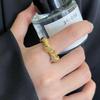 High-End Twisted Line Women's Ring: European & American Style, Personalized Hip-Hop Open Finger Ring, Fashionable Index Finger Wear