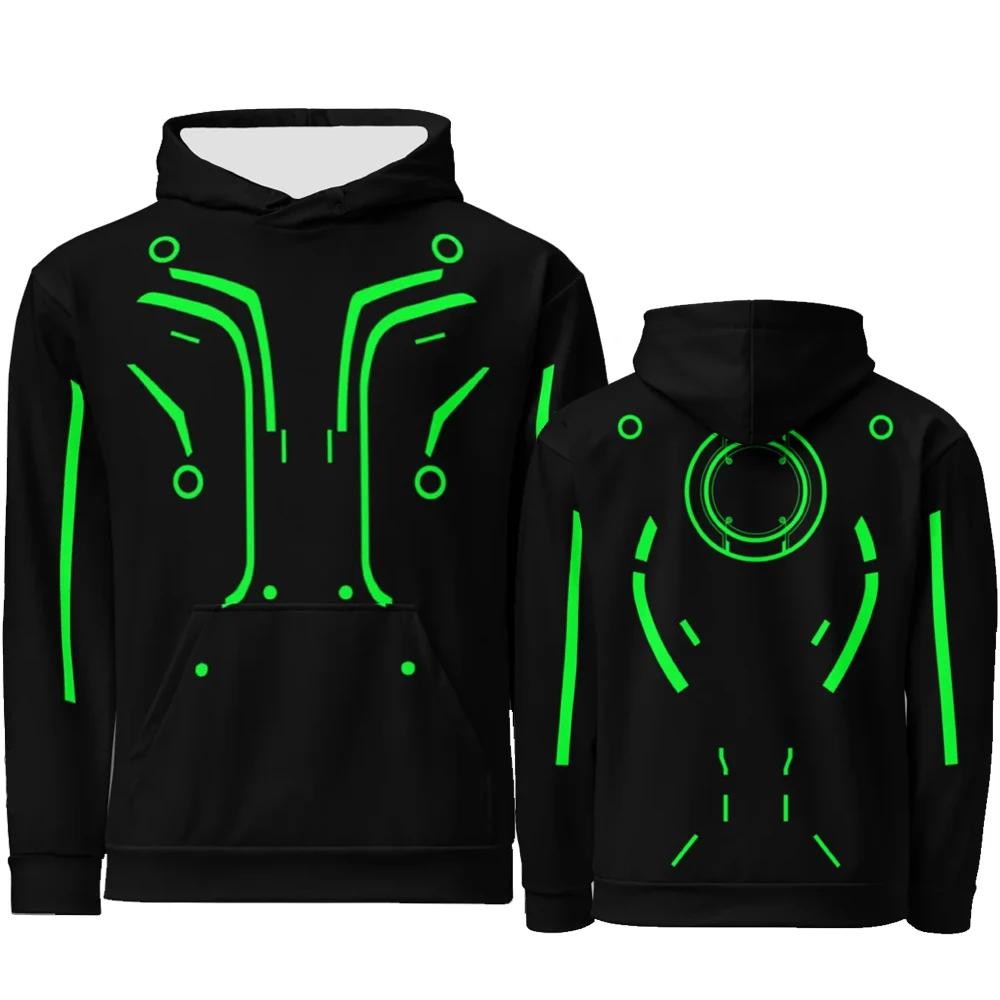 High Quality TRON Ares Cosplay Kids Hoodies Long Sleeve Fleece Winter Hooded Sweatshirts 3D Children Sweatshirts with Hooded