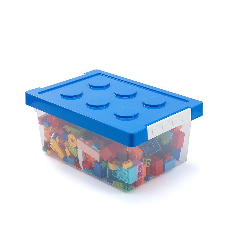Transparent Large Lego Storage Box with Lid - Children's Toy Organizer