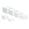 6Pcs Buffet Risers Food Display Risers Multipurpose Stackable Display Stand Cube Box Nesting Riser with Hollow Bottoms