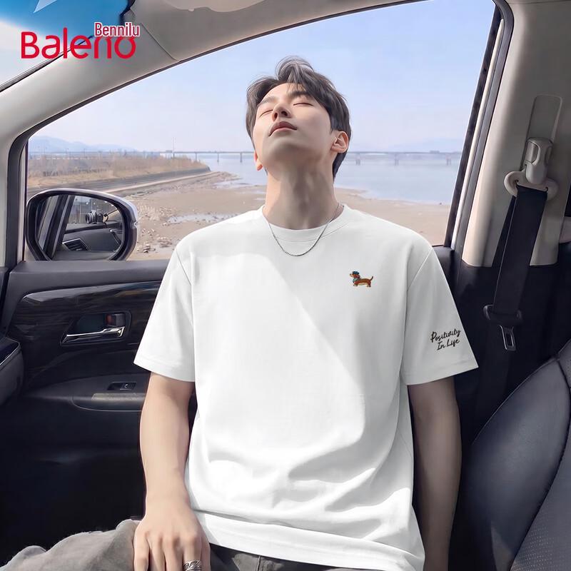 Baleno Men s 2026 Summer Dachshund Print Cotton T-Shirt 4XL