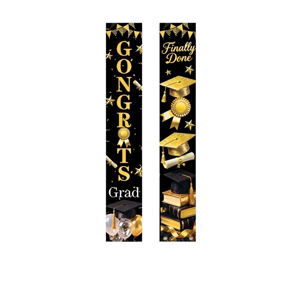 Graduation Class Decoration Door Flag Hanging Flag Graduation Party Decoration Supplies