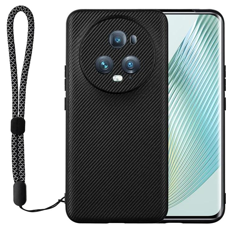 

TC Series for Honor Magic5 Pro PU Leather Coated TPU Phone Case Anti-scratch Textured Phone Cover