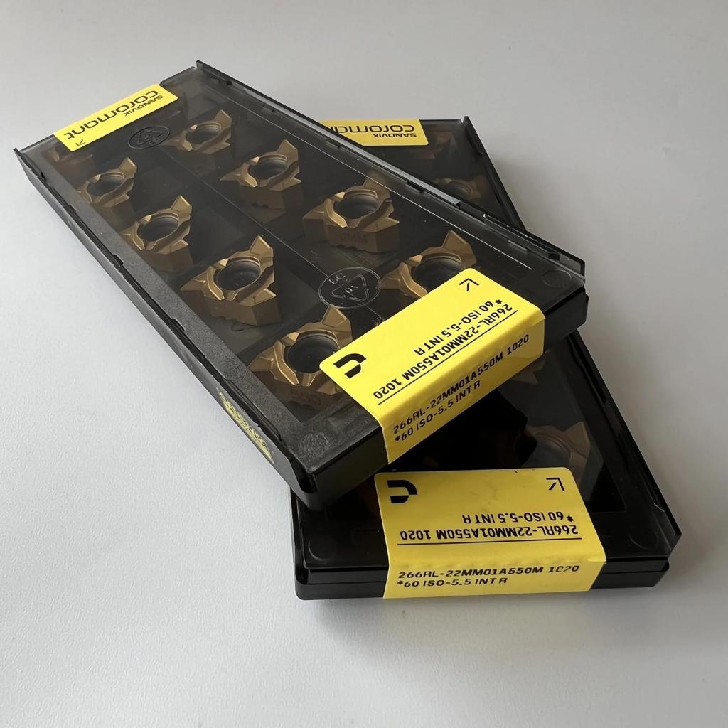 Original Sandvik / 266RL-22MM01A550M 1020 CNC lathe carbide blade tool 10 Pcs
