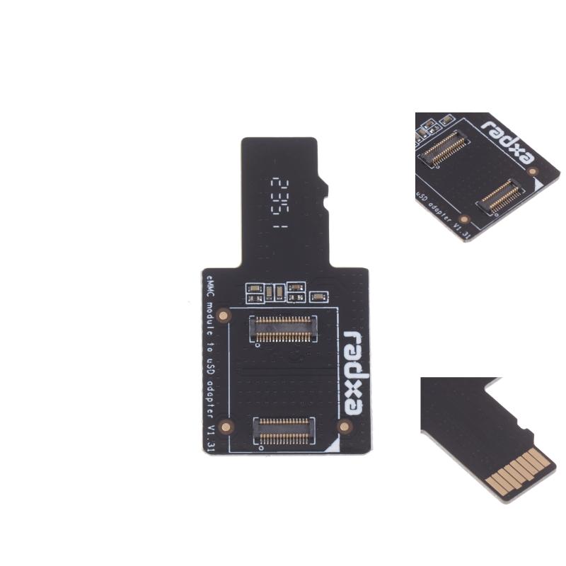 

Emmc To Usd Board Adapter Board Microsd Tf Card Burning Modules For Rock Pi 4A/4B one size