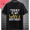 Moglie Felice Vita Felice Slogan Divertente Modello Maglietta Puro Cotone Girocollo Casual Manica Corta Magliette Per Unisex Stile Umoristico T-shirt