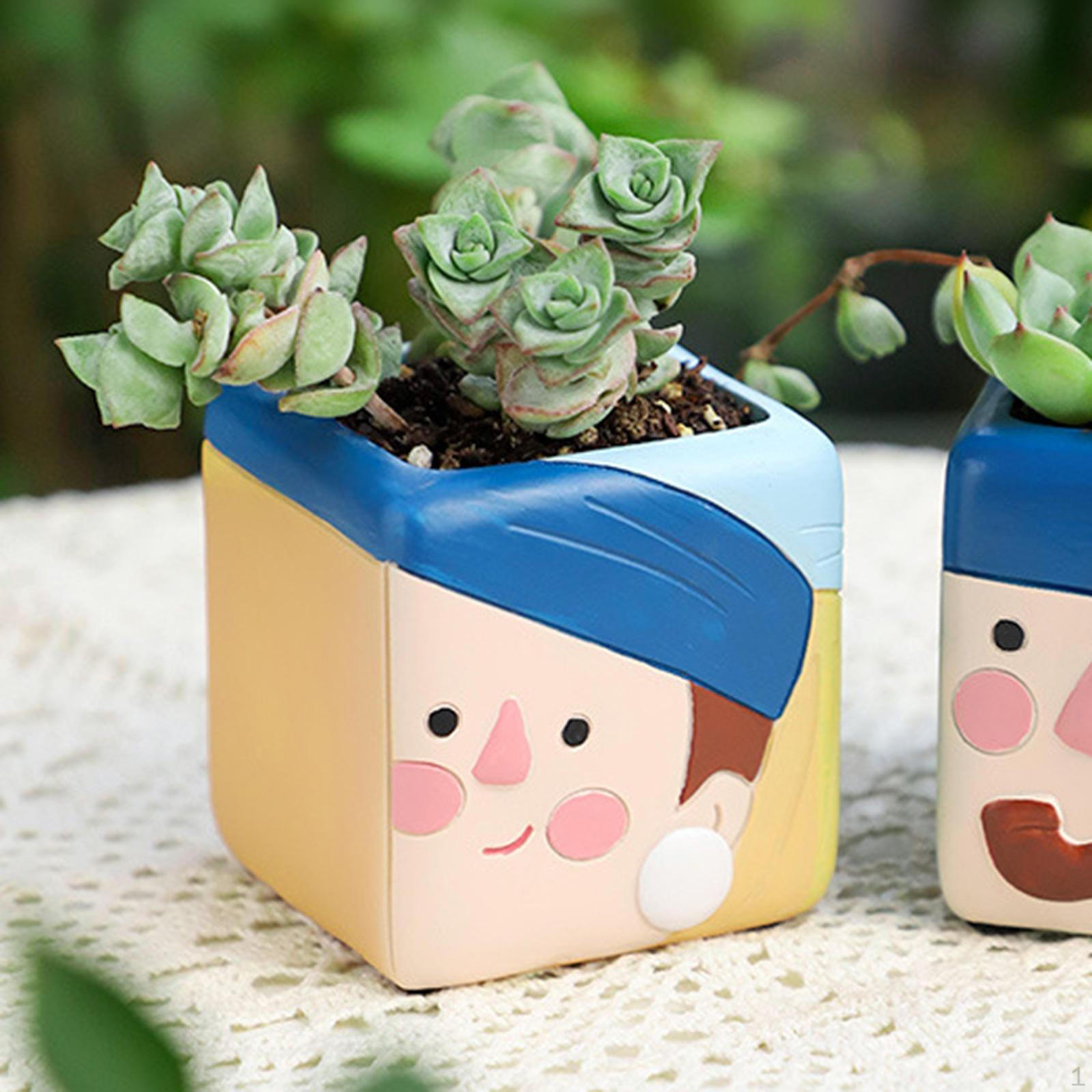 

Мини Подставка для Растений Смола Цветочный Горшок для Офиса и Дома Style A