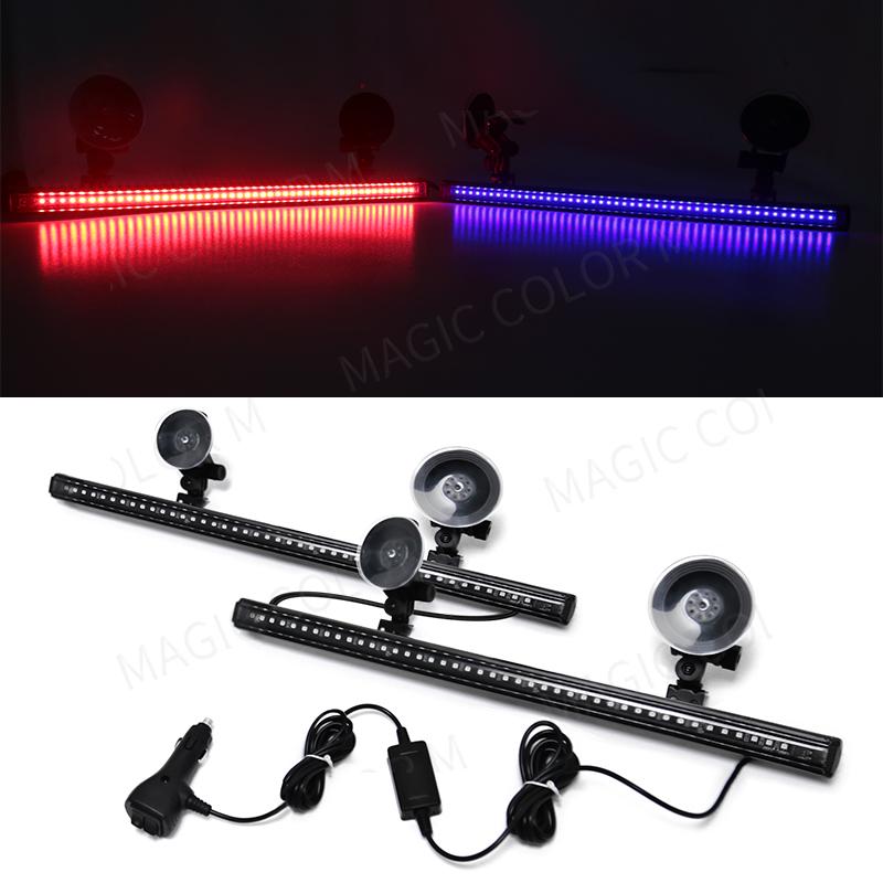 

96 светодиодный автомобильный стробоскоп, аварийная вспышка, сигнальная лампа 2-в-1, 3030 SMD, панель на лобовом стекле, автоконсультант по дорожному движению, автомобильные аксессуары 12 В-24 В