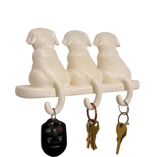 

Storage Rack Wall Mounted 3 Hook Hanger Cute Animal Shape No-Punch Key Holder Nordic Style Organizer for Home Dog