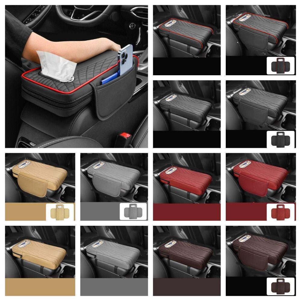 with Tissue Box Auto  Armrest Cover Increased Support Car Armrest Tissue Holder  Trucks
