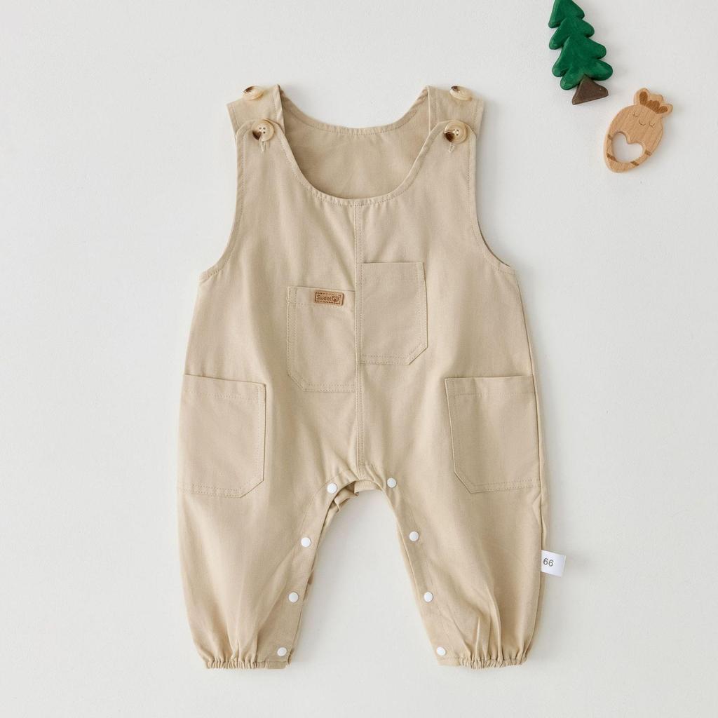 Set salopetă bebeluș stil coreean: Primăvară/Toamnă pentru Băieți și Fete