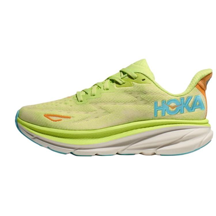 Hoka One One Clifton 9 Comfortable Versatile Breathable Shock-Absorbing Low-Top Running Shoes Women sneaker Green 1132211-LCS